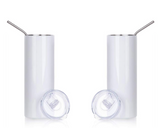 20oz Straight Skinny Tumbler with Straw (Two Pack)